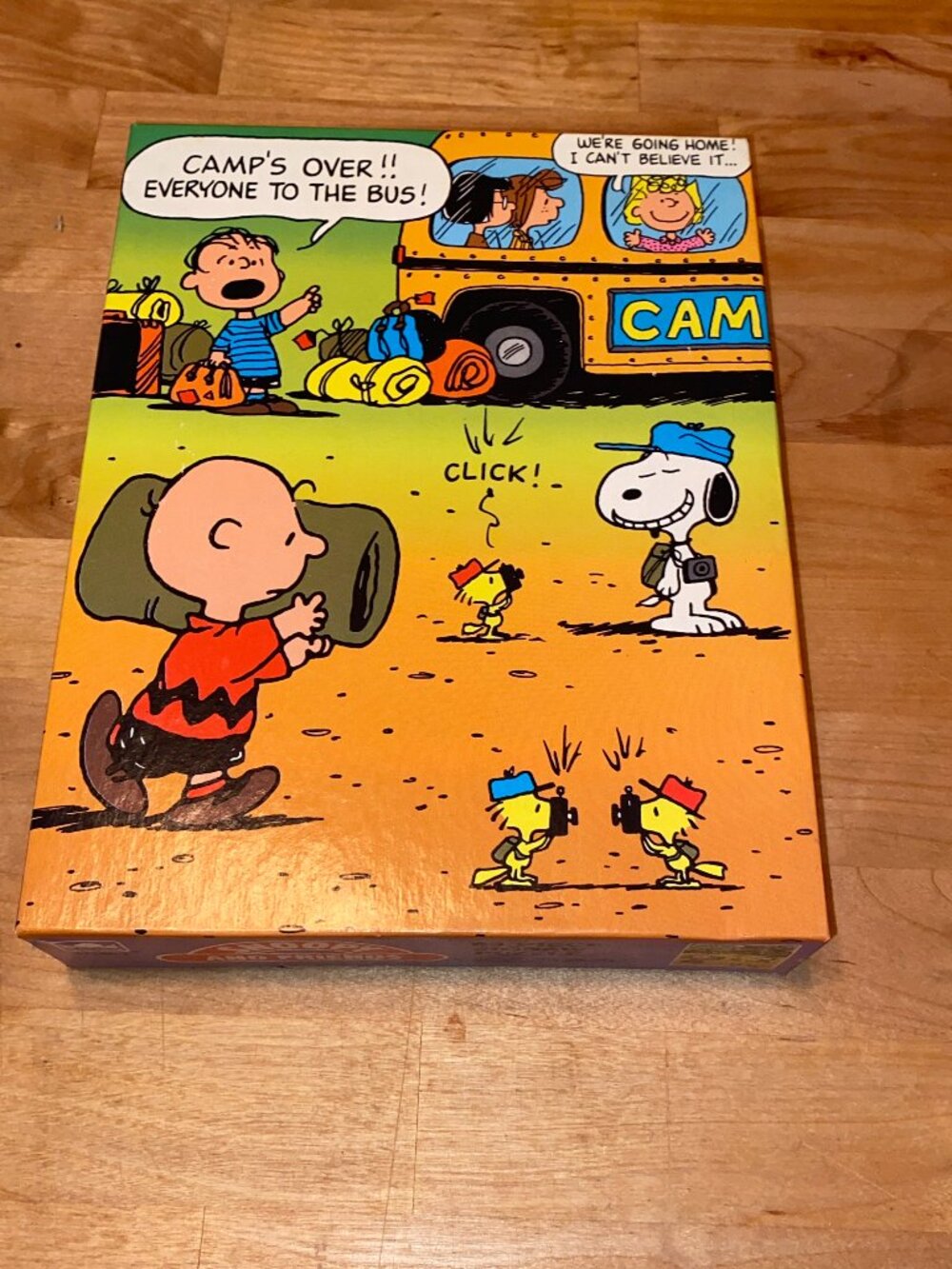 Vintage Golden Snoopy and Friends Jigsaw Puzzle - Peanuts Camp Bus Sealed New